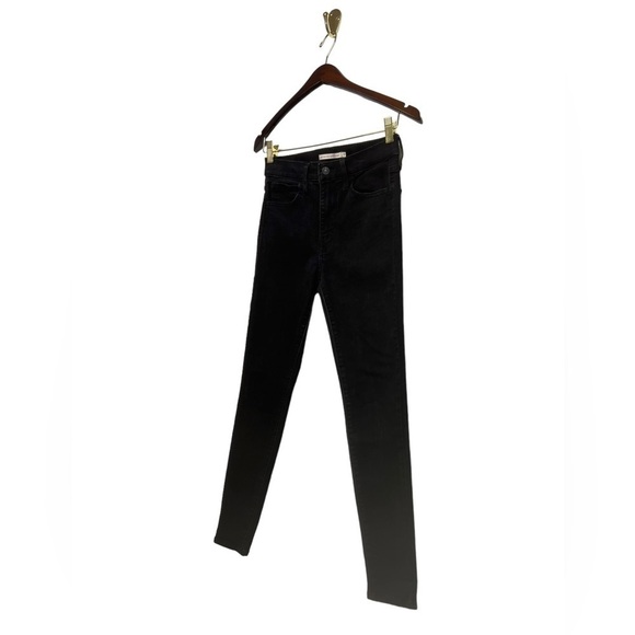 LEVI’S 720 High Rise Super Skinny Jeans Black Squared 27 - Picture 6 of 11